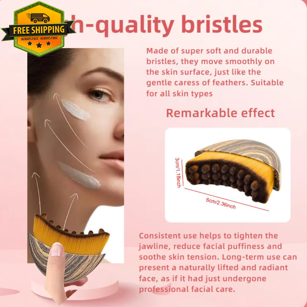 Lymphatic Contour Face Brush Anti Puffiness Sculpting Lift Glow Massage Tool