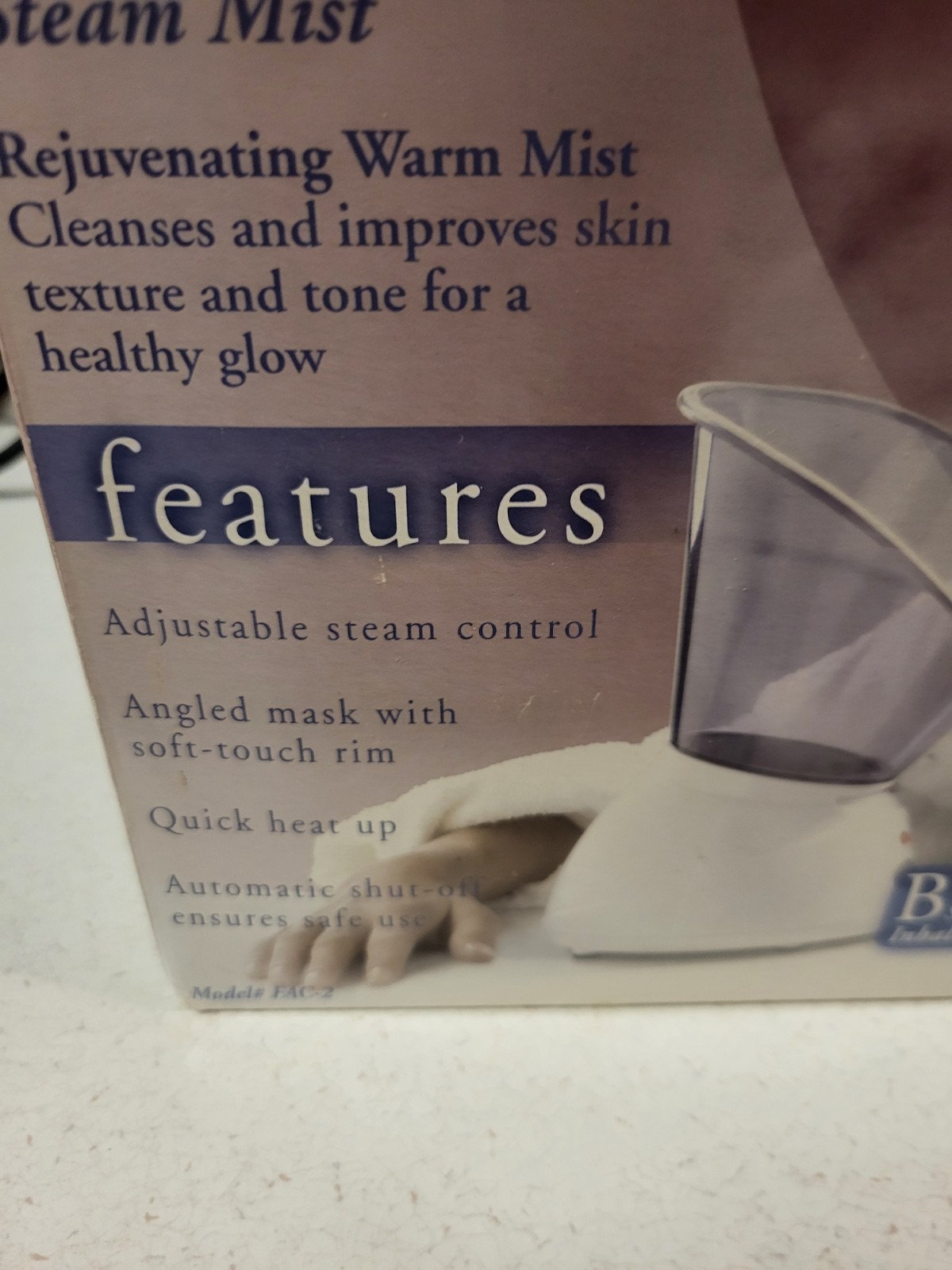 Homedics Facial Steamer and Inhaler Facial Sauna Body Basics Model FAC-2