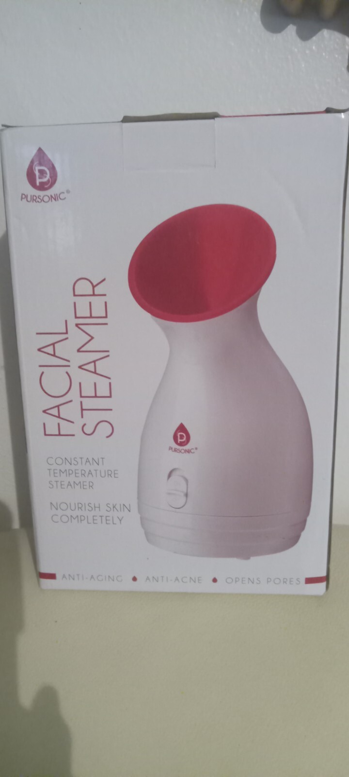 Pursonic Facial Steamer Hot Mist Moisturizing Spa Nourish Skin Completely New