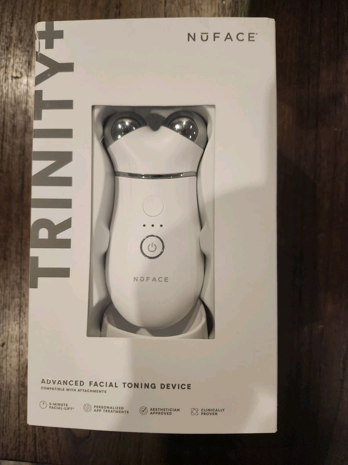 NuFACE Trinity+ Smart Advanced Facial Toning Starter Kit w/ Serum Gel & Brush