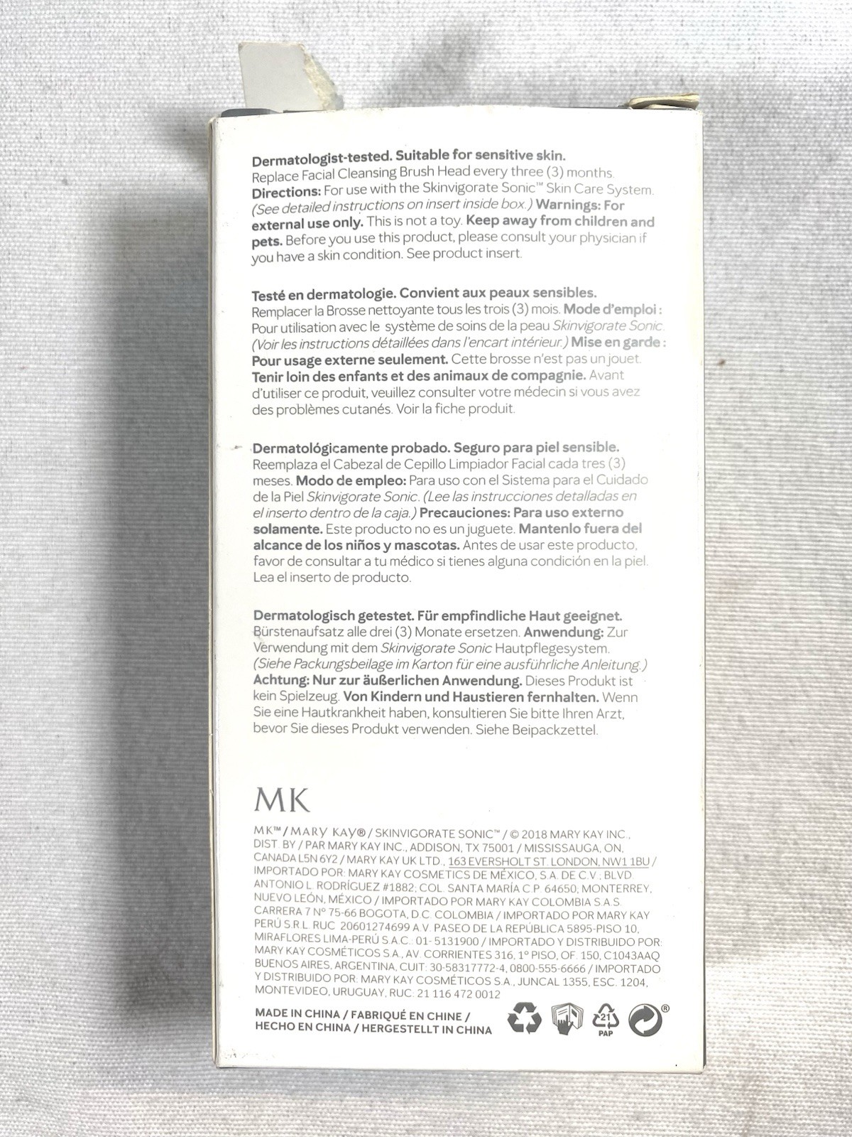 MARY KAY SKINVIGORATE SONIC REPLACEMENT FACIAL CLEANSING BRUSHES HEADS 2 PC PACK