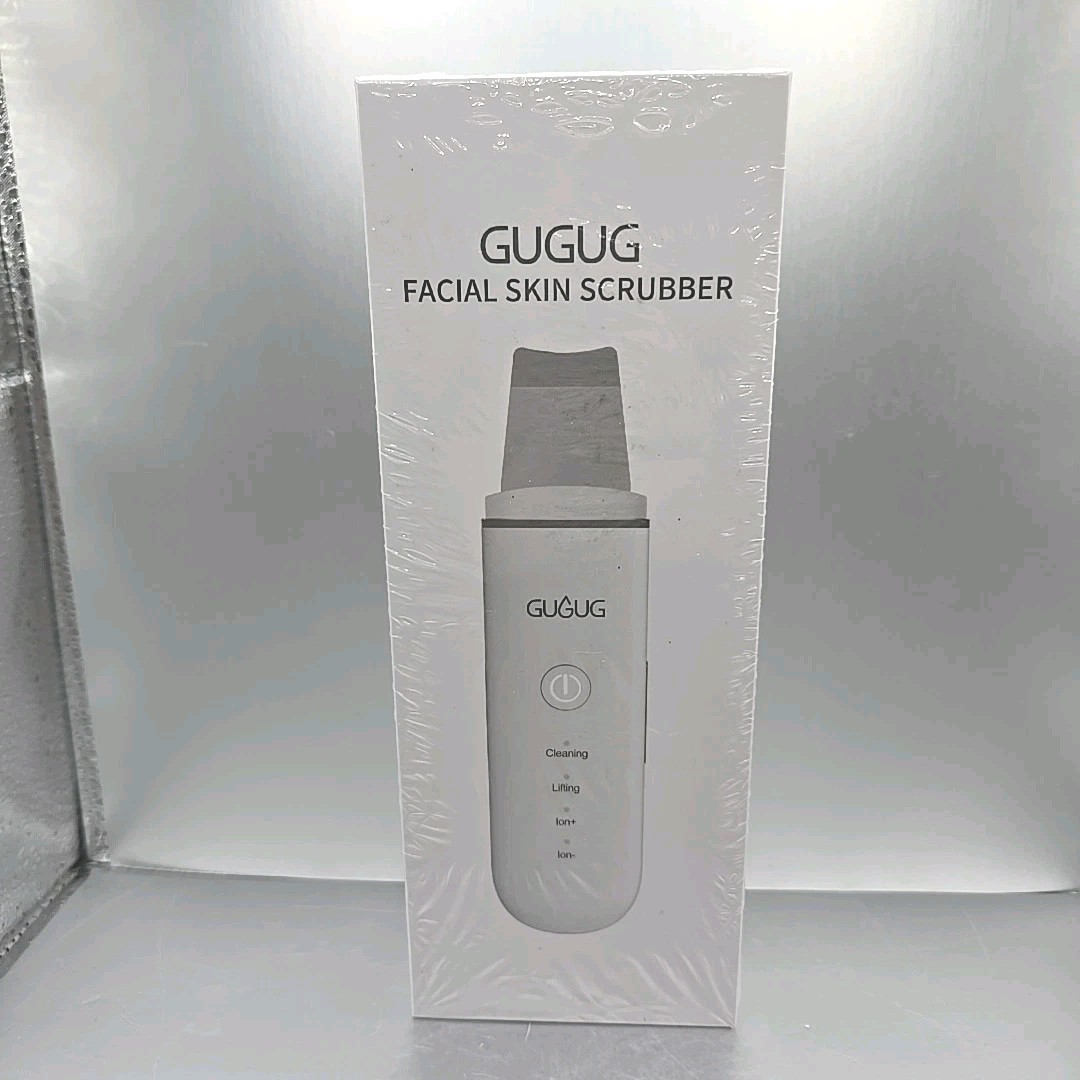 NEW Gugug Facial Skin Scrubber White Facial Deep Cleanser Device BS-357