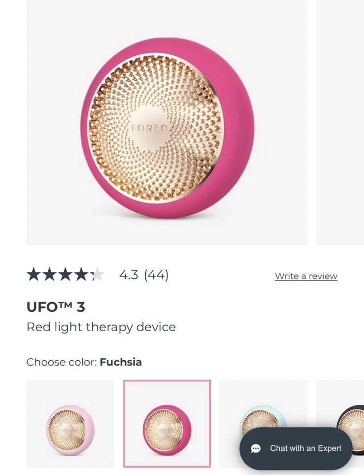 FOREO UFO mini Smart Mask Treatment Device Heat Therapy smart – Fuschia * NIB *
