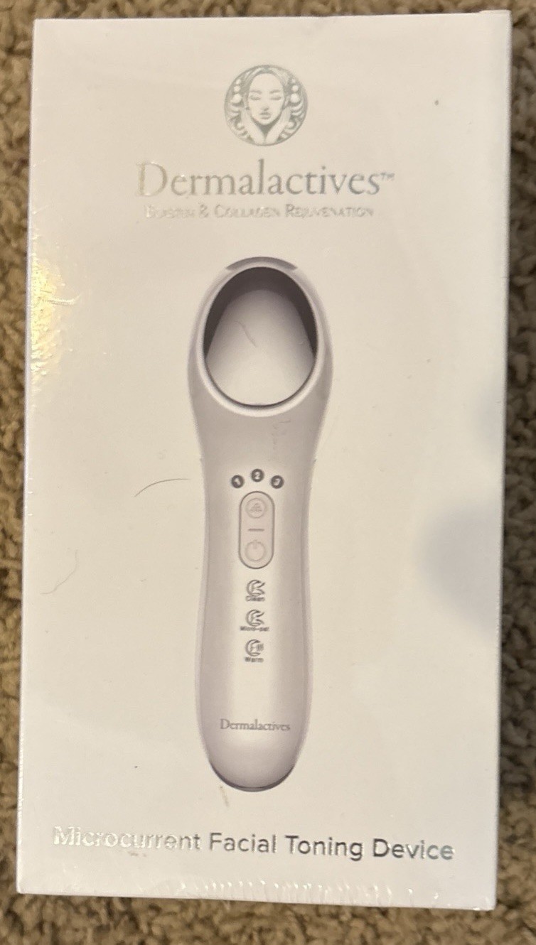 Dermalactives Microcurrent Facial Toning Device Elastin & Collagen Rejuvenation