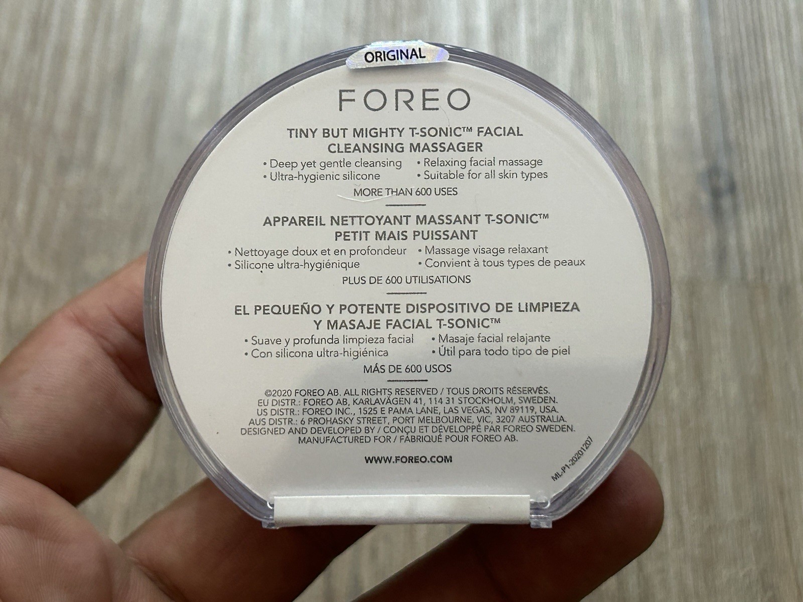 Foreo Luna Play Plus 2 Portable Sonic Device Facial Cleansing Tool Lilac Purple
