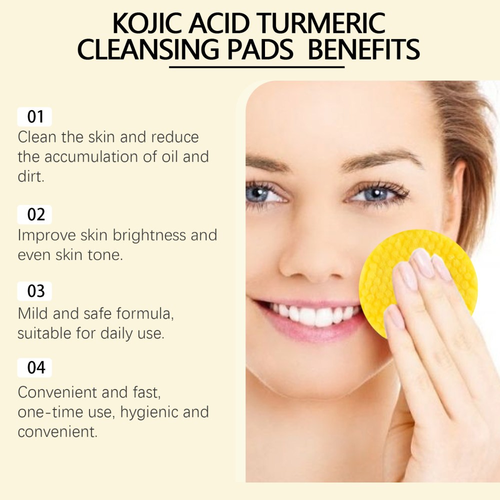 Turmeric Kojic Acid Cleaning Pad Brightening Cleaning ntle