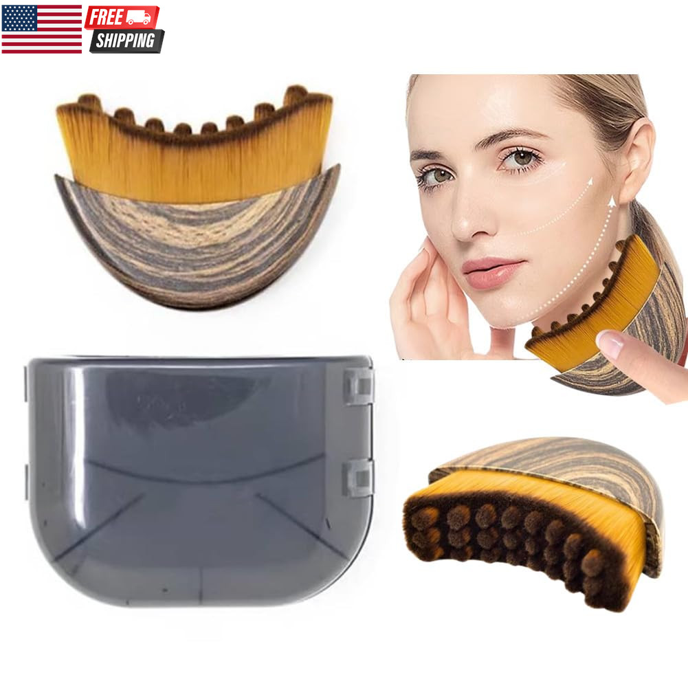 1/2 PCS Lymphatic Contour Face Brush for Sculpting – Anti-Puffiness, Detox & Lif