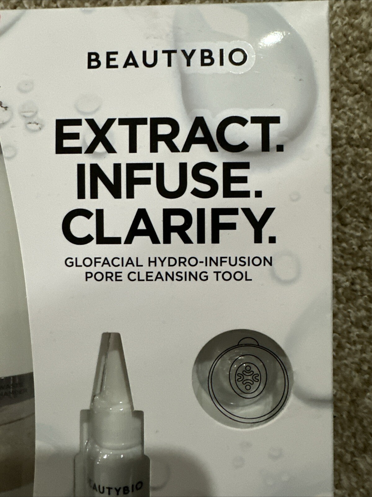 BeautyBio GLOfacial Hydro-Infusion Deep Pore Cleansing With Blue LED New Sealed