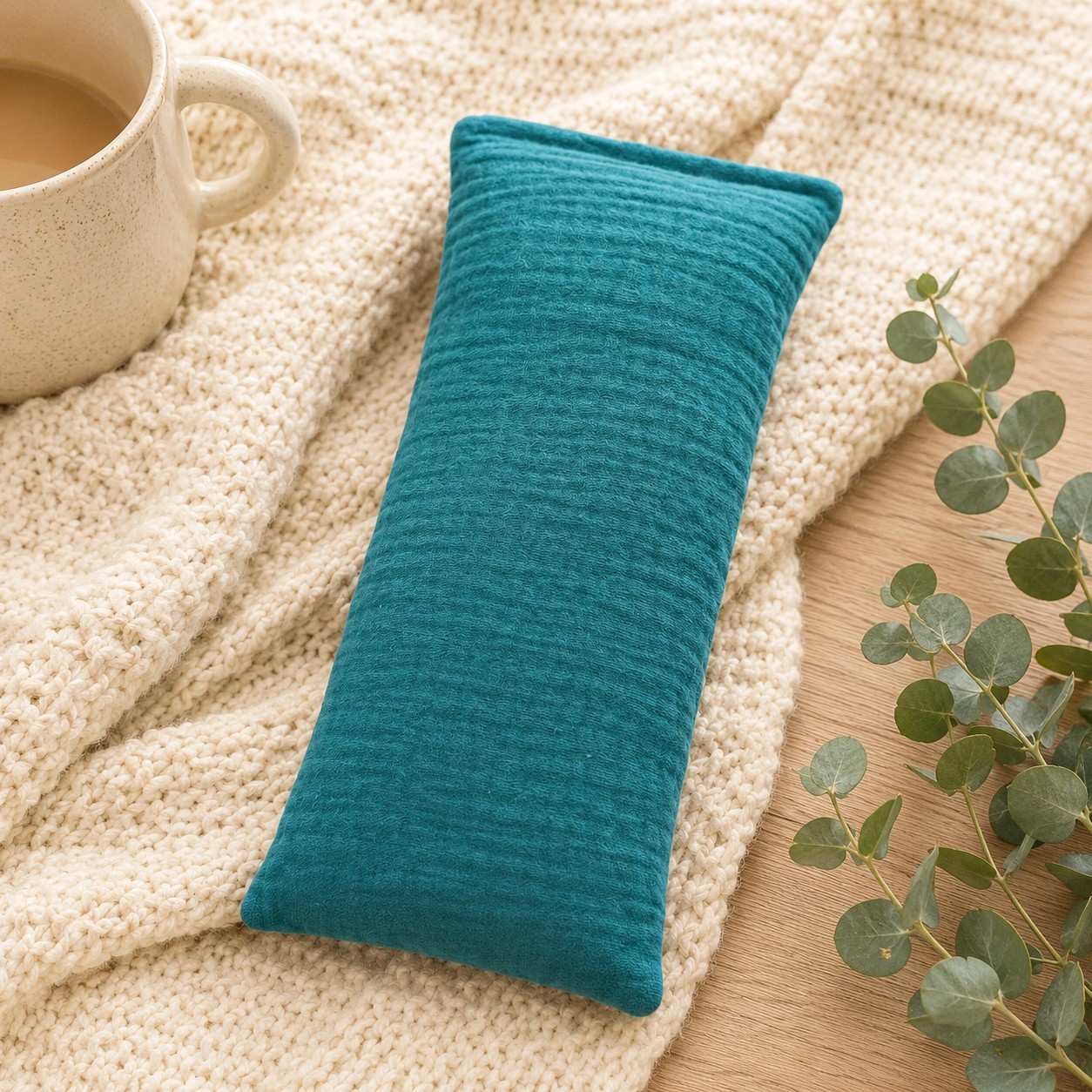 Weighted Eye Pillow for Spa Massage | Removable Washable Cover | Hot Cold Pack