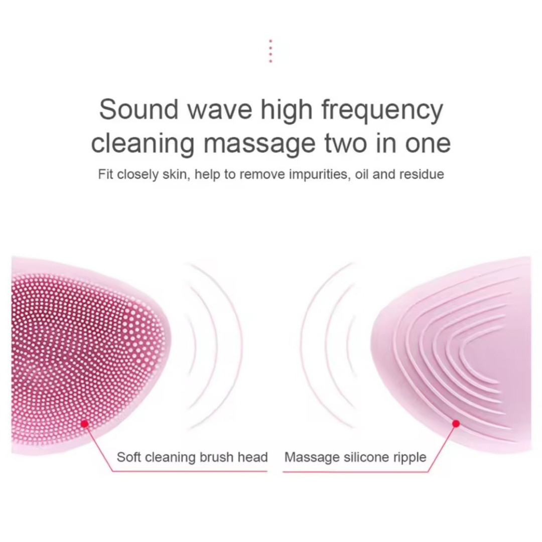 Silicone Electric Face Cleansing Brush, Massage Relaxation Tool