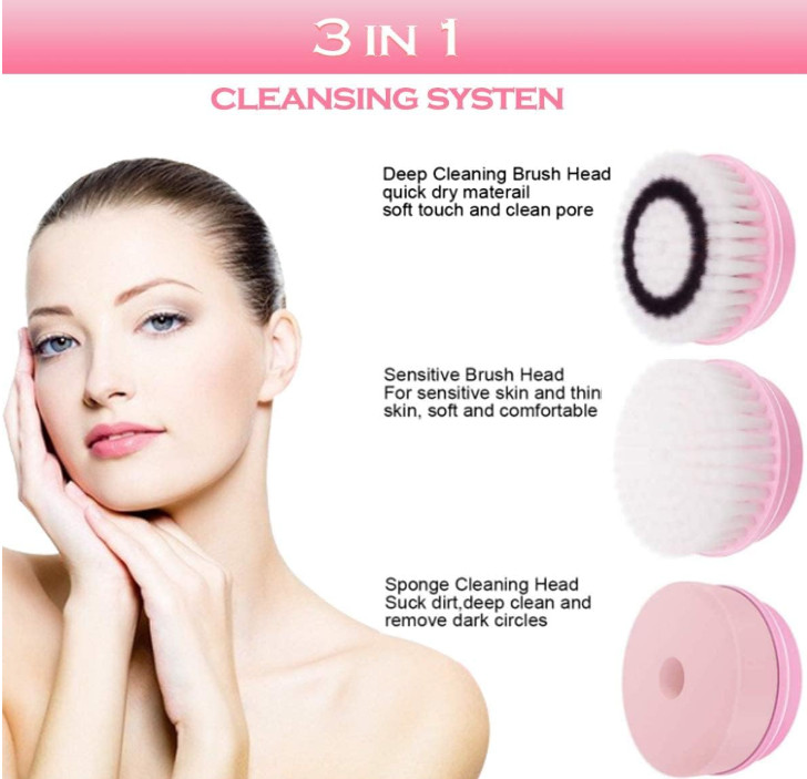 Original LUX SKIN – Electric Facial Cleansing Brush, Waterproof, Rechargable