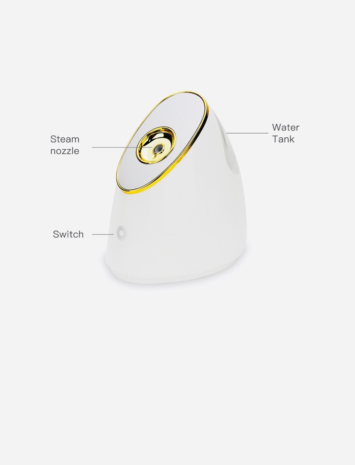 Facial Steamer Nano Ionic Hot Mist Face Steamer Home Sauna SPA Face Humidifier