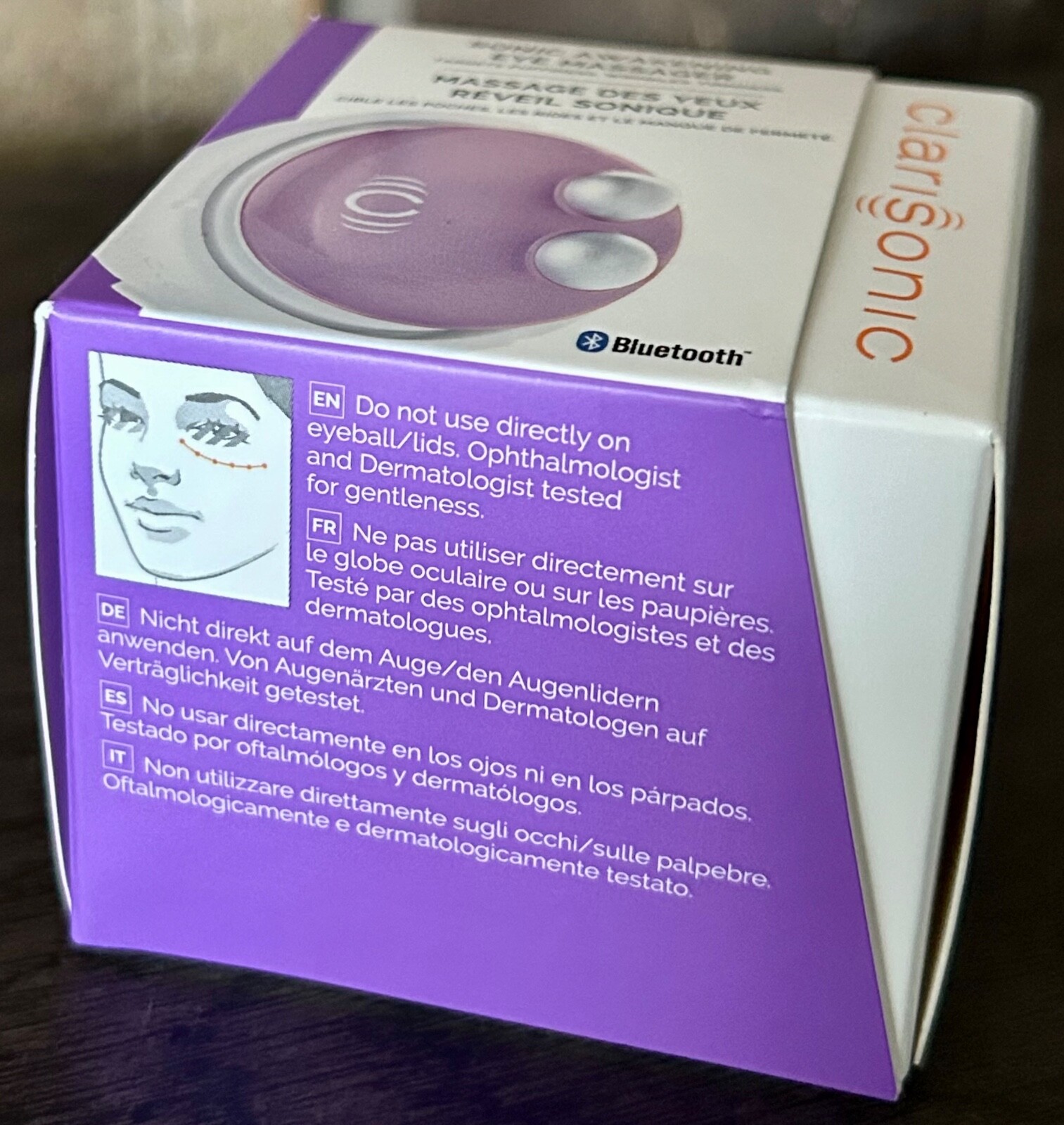 CLARISONIC SONIC AWAKENING EYE MASSAGER BLUETOOTH ENABLE HEAD REPLACEMENT NIB