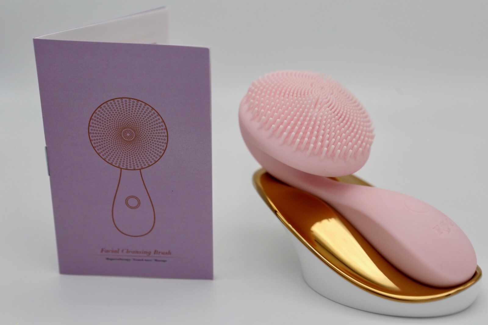 Silicone Facial Cleansing Sonic Brush Portable Waterproof Rechargeable