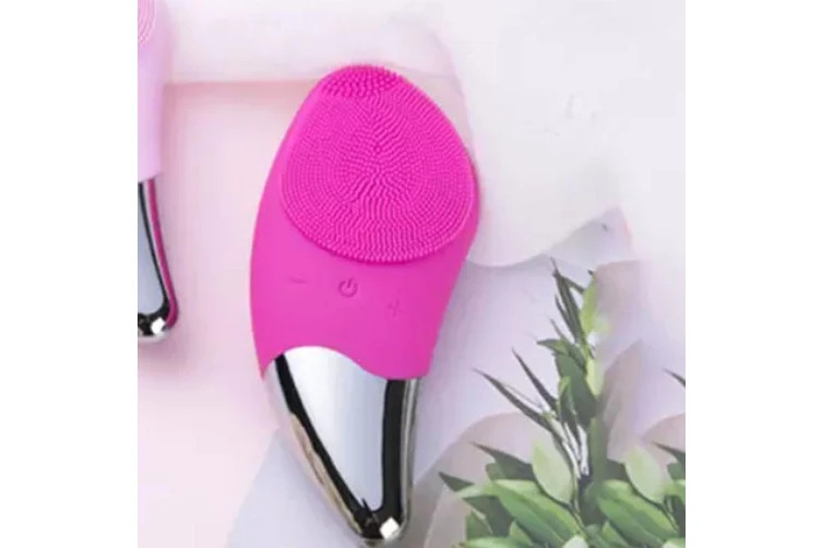 Ultrasonic Electric Silicone Face Brush – Gentle Deep Cleansing Skin Care Tool