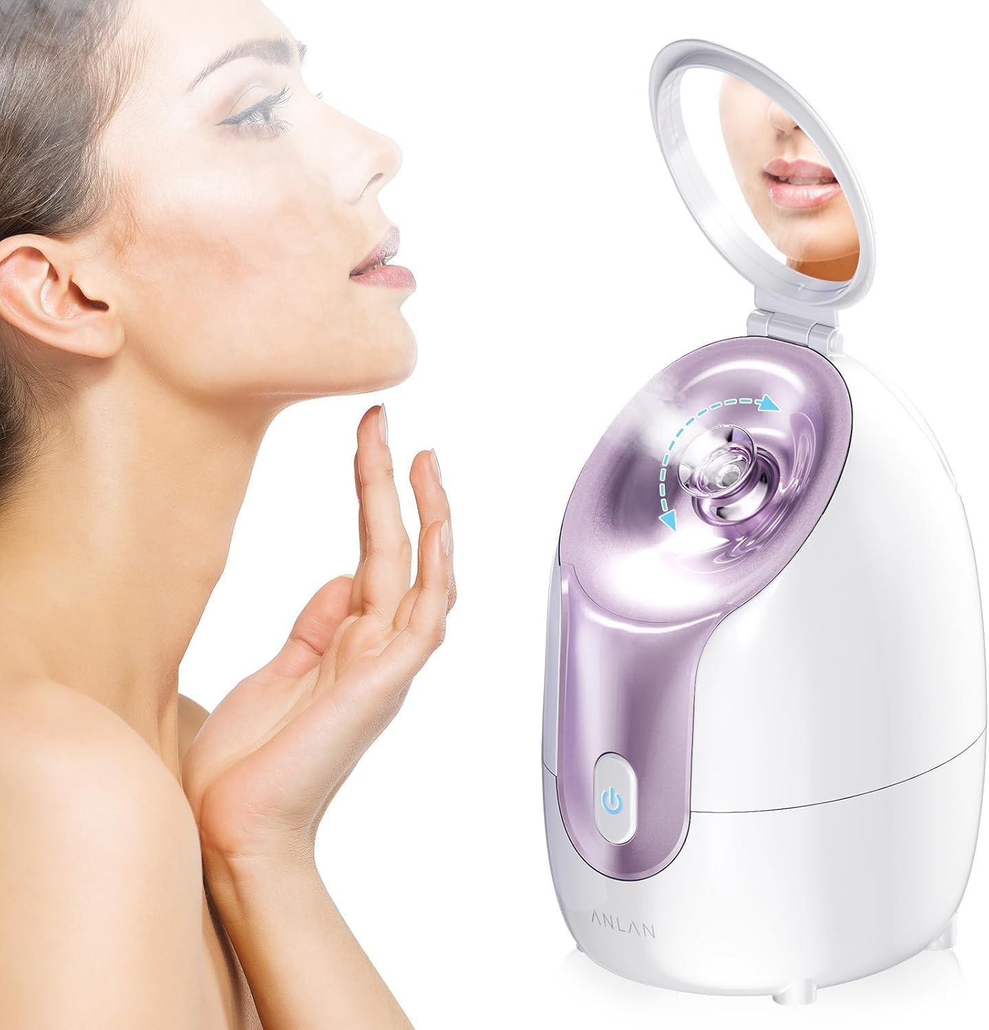ANLAN Facial Steamer, High-Speed Nano steam, Deep Cleansing, Pore ​​Care, Repair