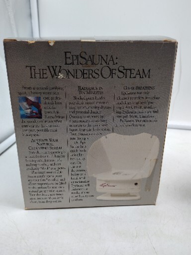 Vintage Epi-Sauna Compact Facial Steamer Quality Facial At Home In 10 Mins