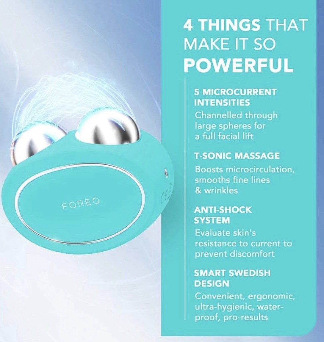 FOREO Bear Microcurrent Facial Device – Face Sculpting Tool – Instant Face Lift