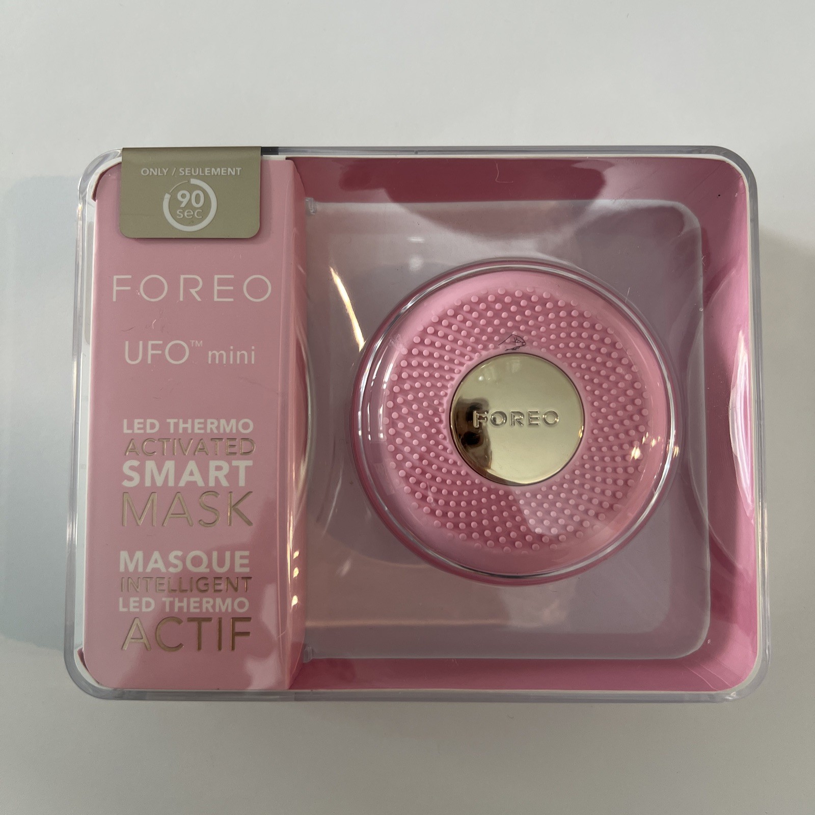 FOREO UFO mini Smart Mask Treatment Device Pearl Pink LED Heat Therapy smart
