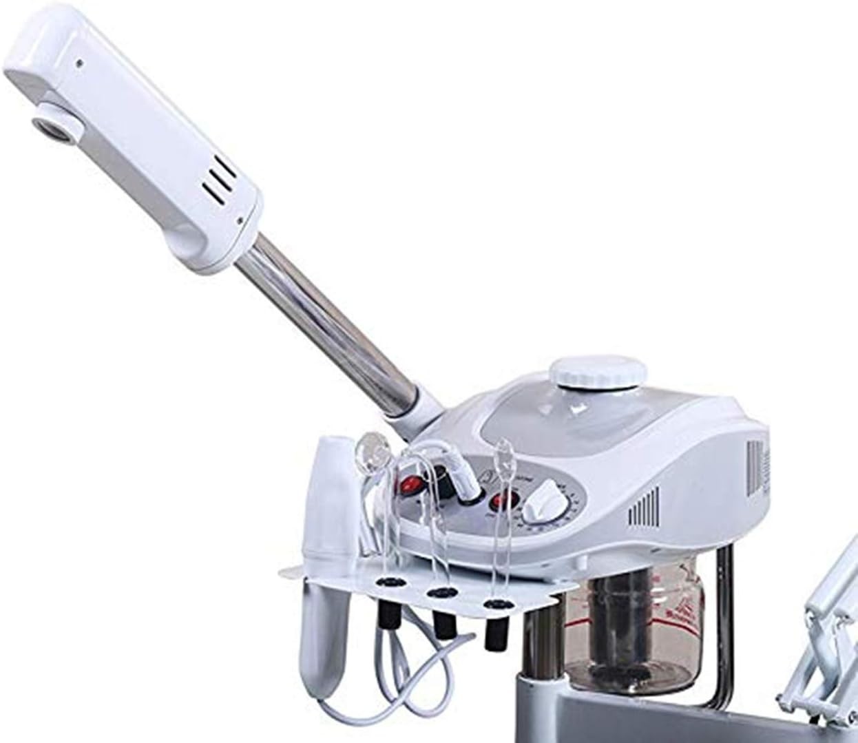 Funnylife 3 in 1 Aromatherapy Facial Steamer, 5X Magnifying LED Lamp, High Frequ