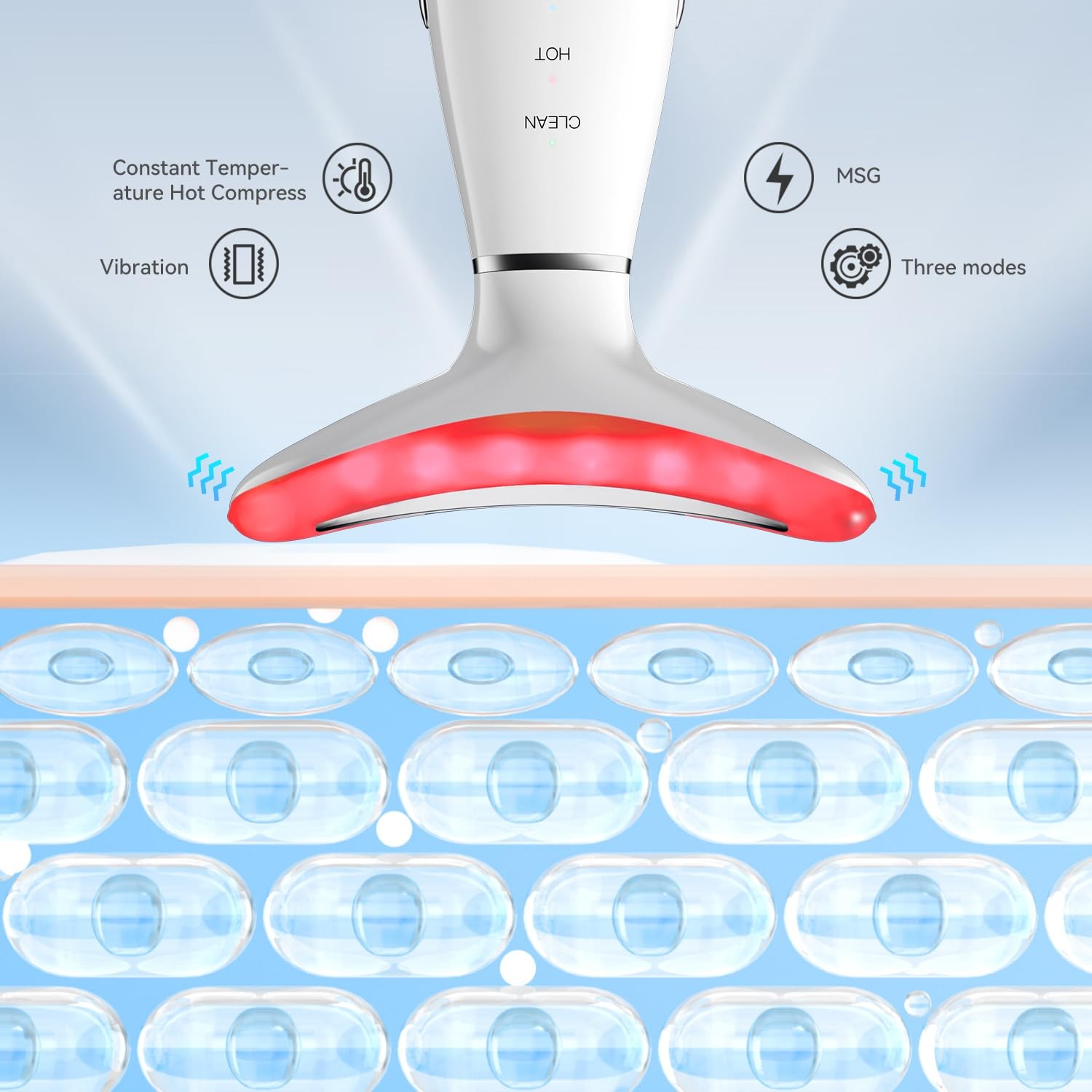 3 in 1 Facial Massager, Electric Neck & Face Beauty Device Portable Skin Care