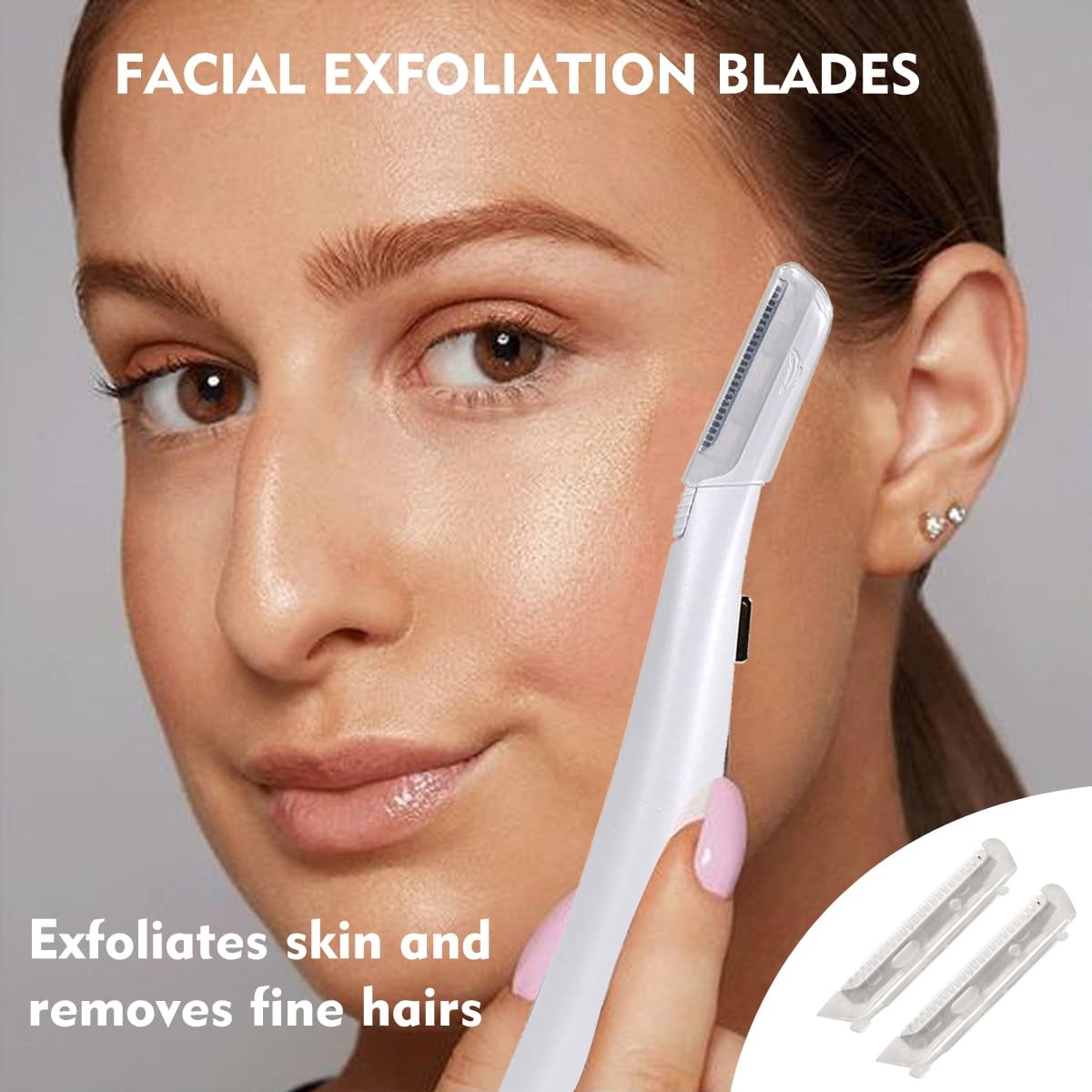 6 Pack Heads for Finishing Touch Flawless Dermaplane Glo Facial Exfoliation T…