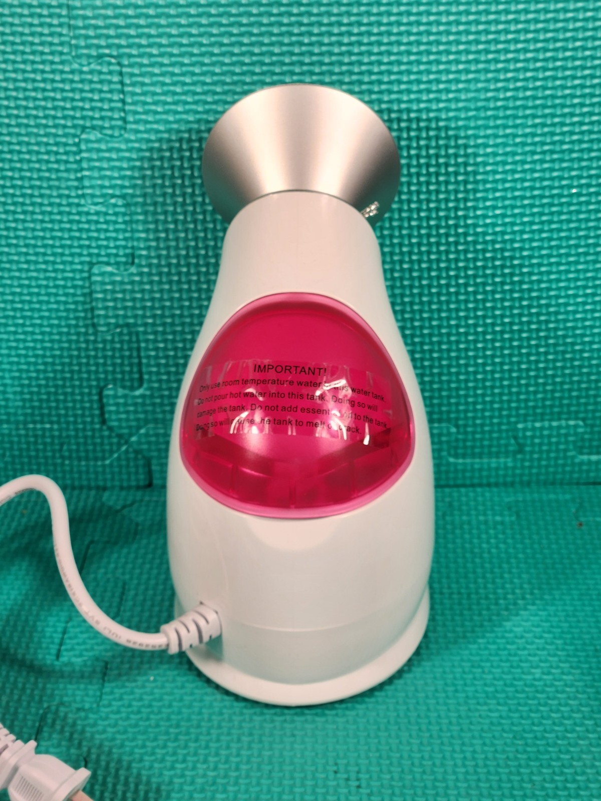 EZBASICS Facial Steamer Nano Ionic Face Steamer with Aromatherapy – Pink