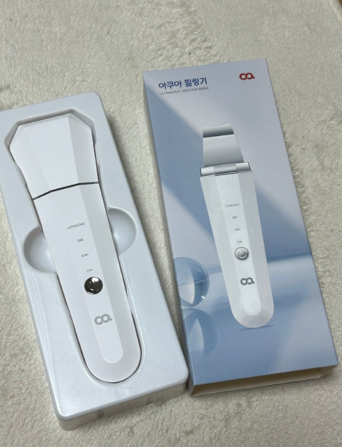 Oa Sonic Facial Skin Scrubber Porcelain Care Beauty Tool Home Spa White
