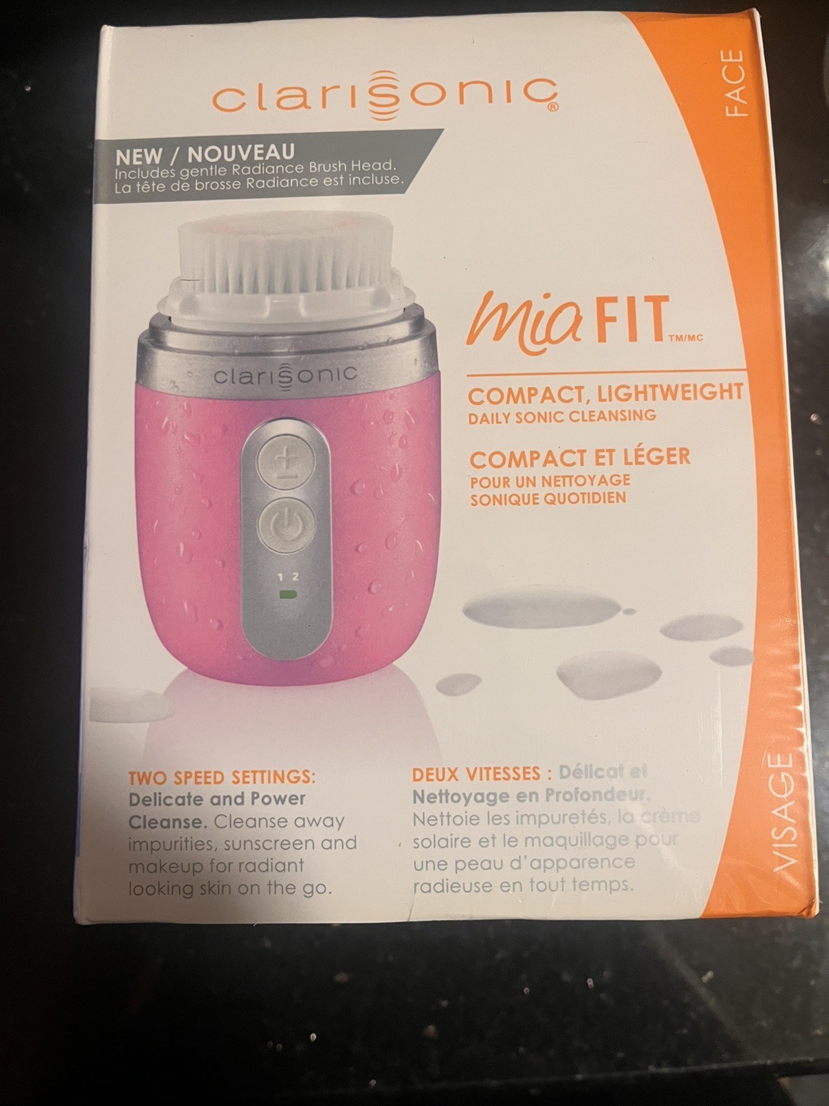 BRAND NEW Clarisonic Mia Fit Skin Cleaning Face Brush PINK (In The Box)