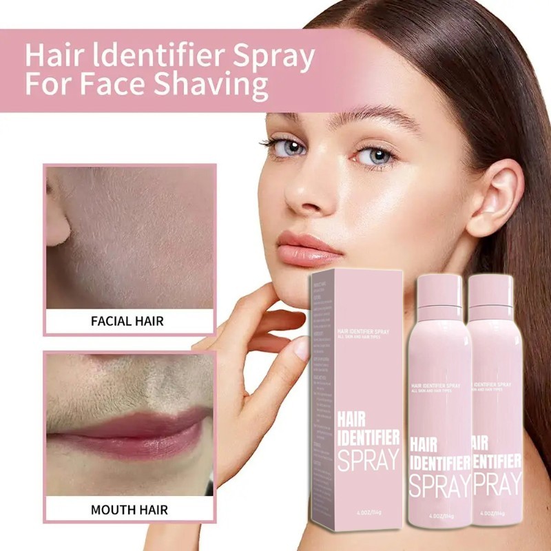 Hair Identification Spray Set, Face Shaving Moisturizing Grooming Kit
