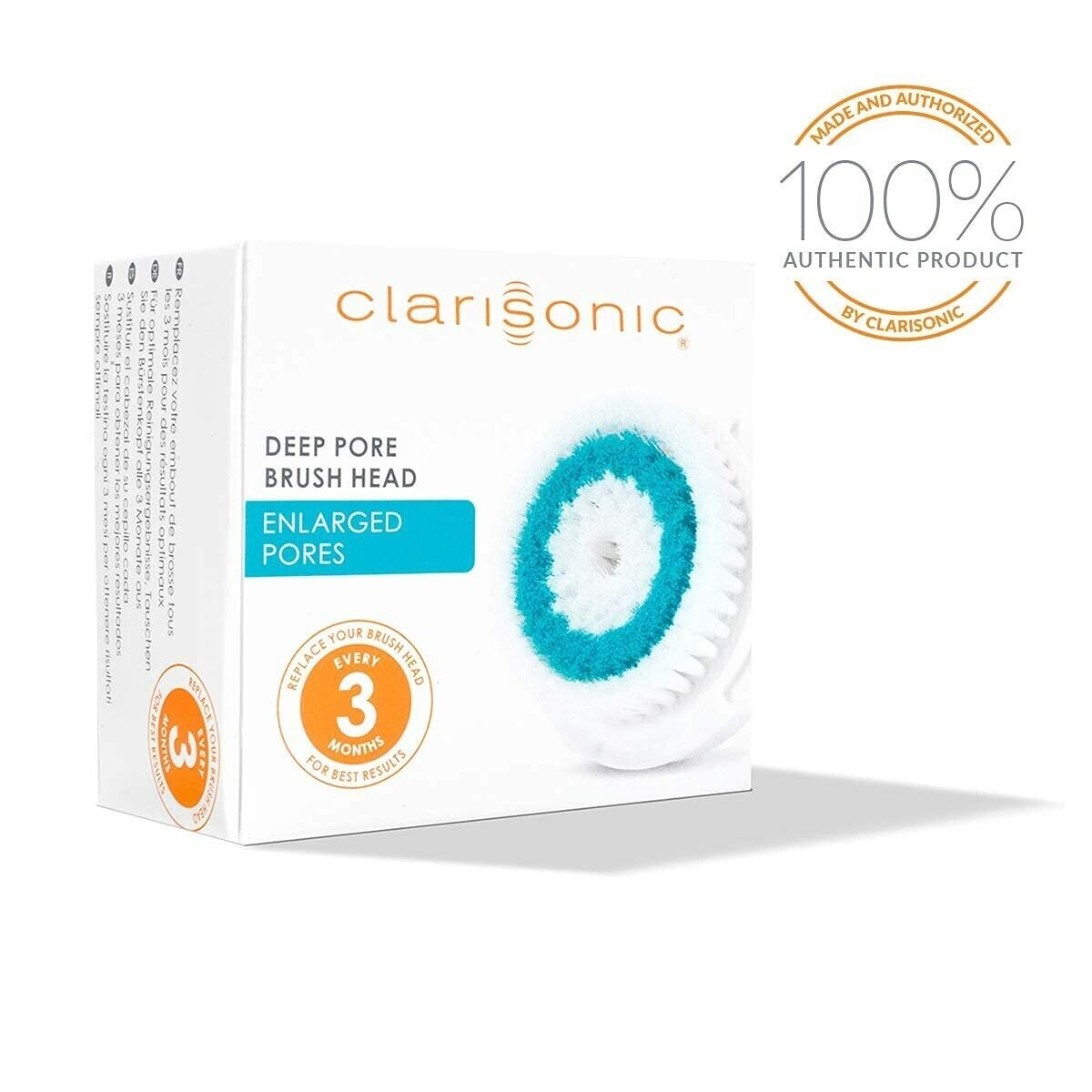 Clarisonic Deep Pore Facial Cleansing Brush Head Replacement 1-Pack
