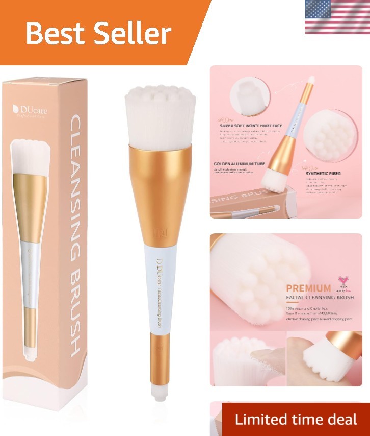 Manual Facial Cleansing Brush, 2-in-1 Skin Care face Brush Dual End Facial Ma…