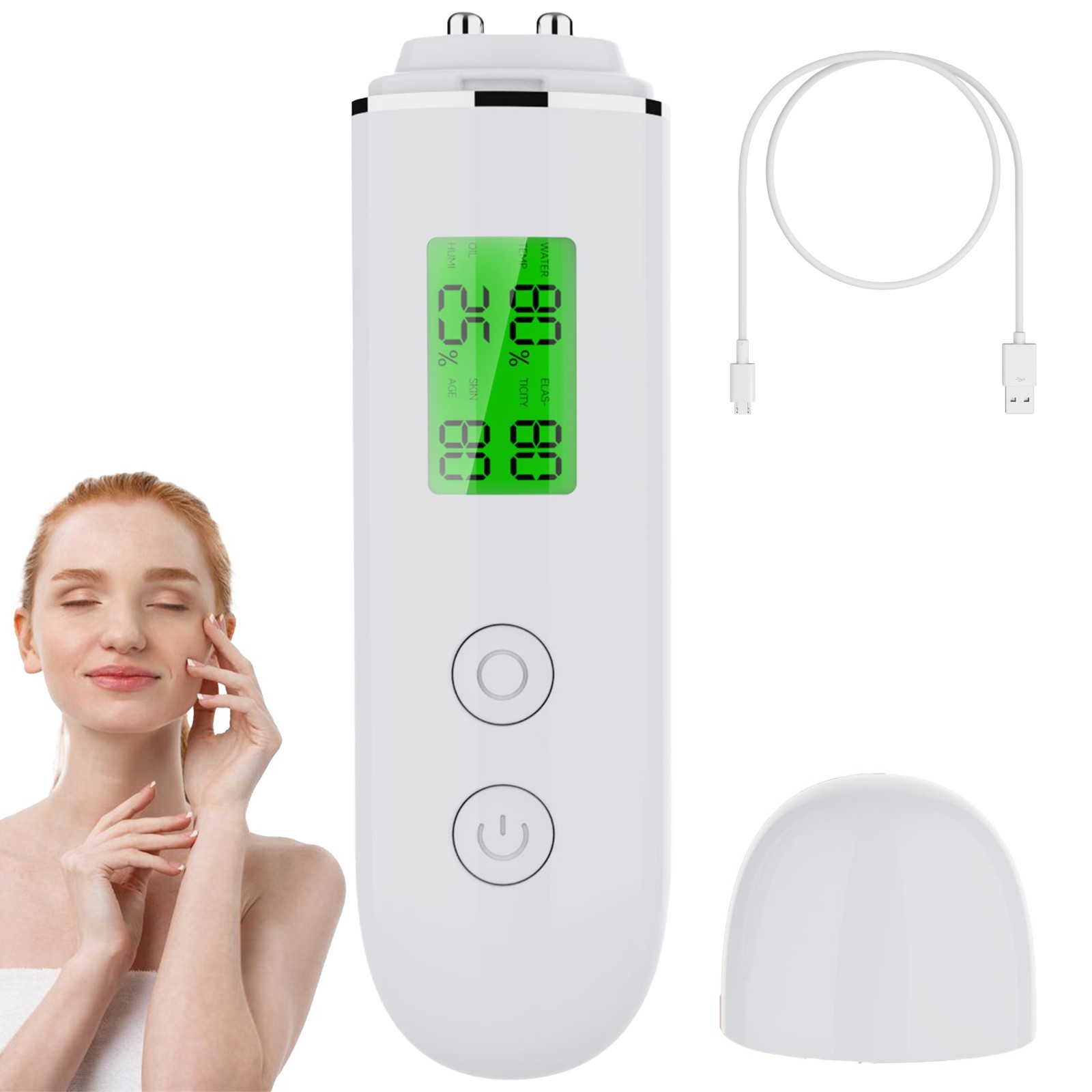 Skin Hydration Tester Monitor – Professional Portable Digital Corneometer