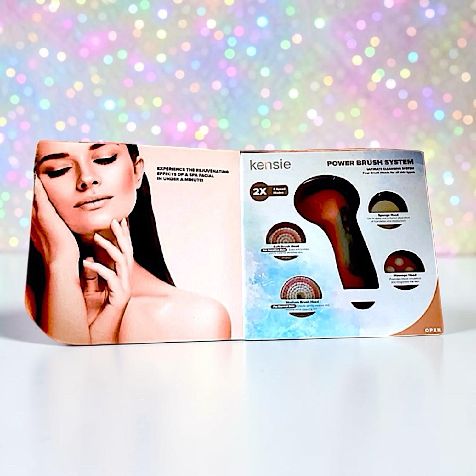Kensie Beauty – Power Brush Set in CORAL RV $49.99 Brand New in Box
