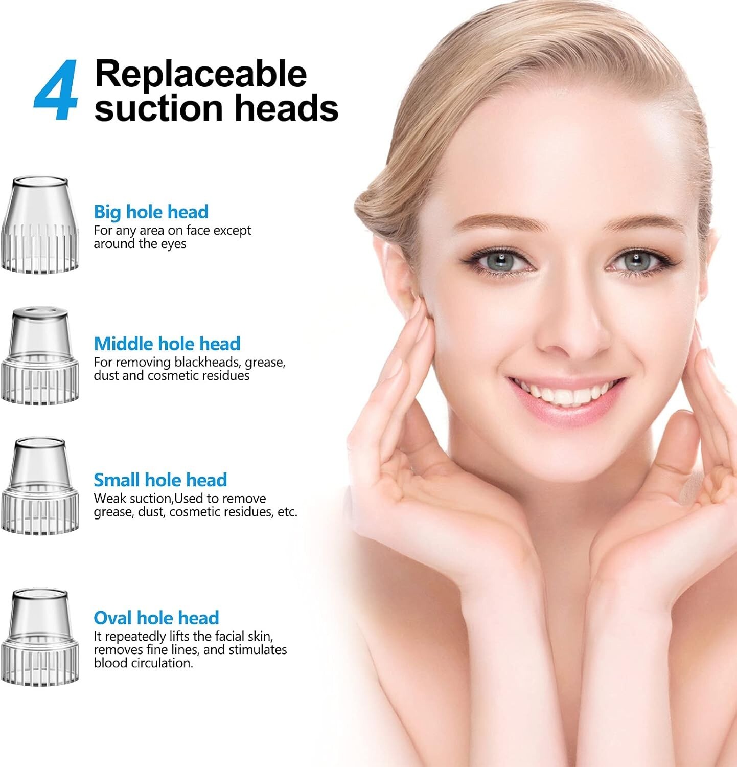 Raxurt Electric Facial Cleansing Brush with Blackhead Remover Vacuum