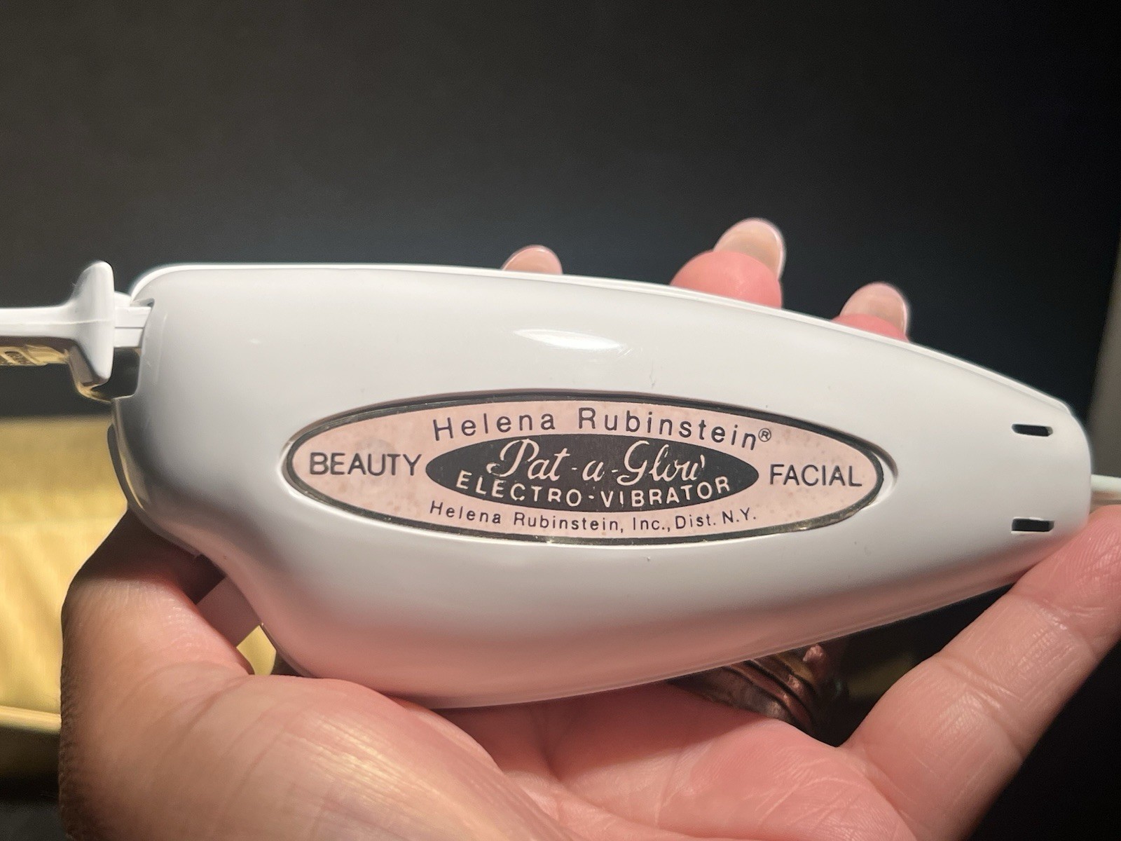 VTG Helena Rubinstein Pat-a-Glow electro-vibrator for a salon beauty facial/PROP