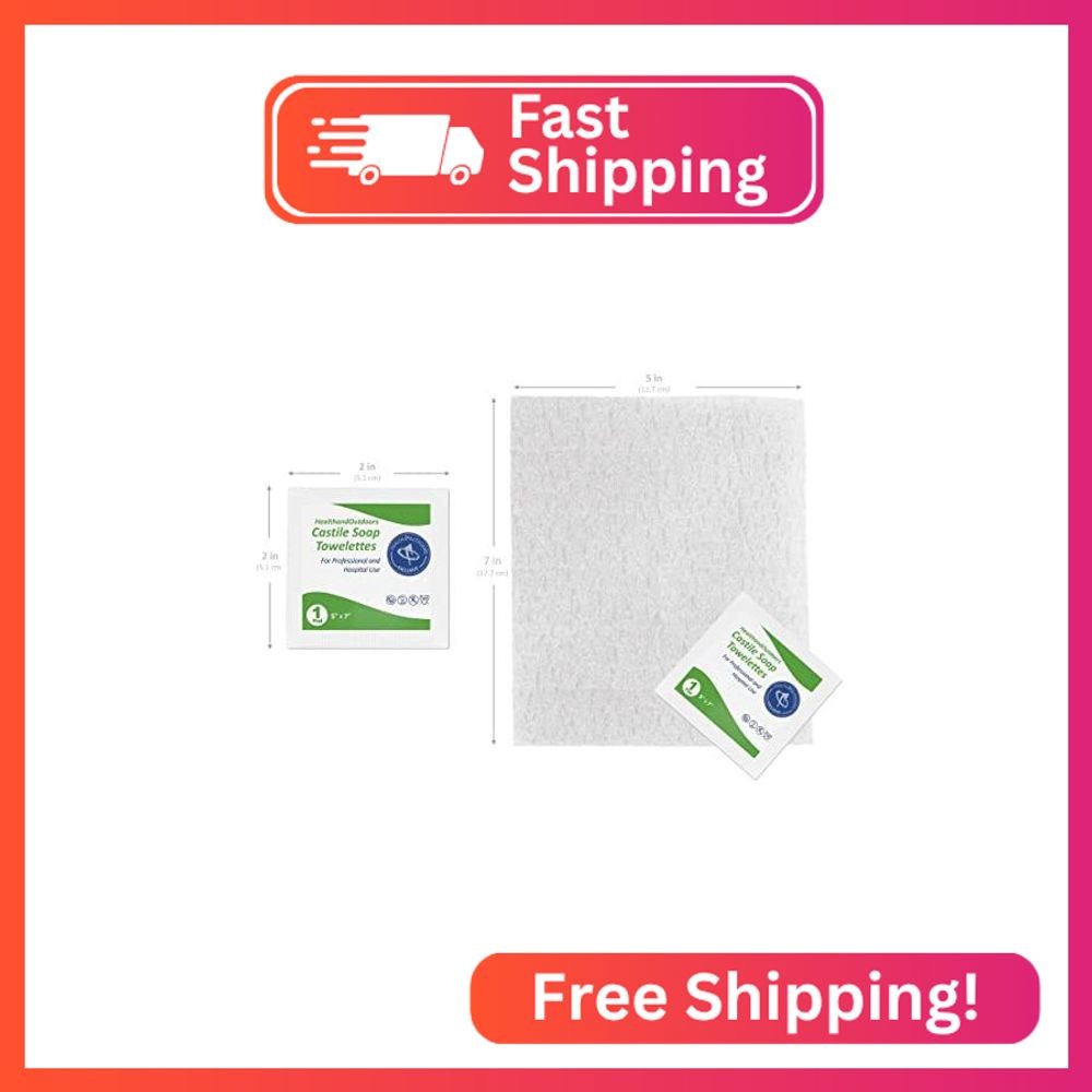 HAO Castile Soap Cleansing Towelettes 125 Count Refreshing Scented Wipes White 1