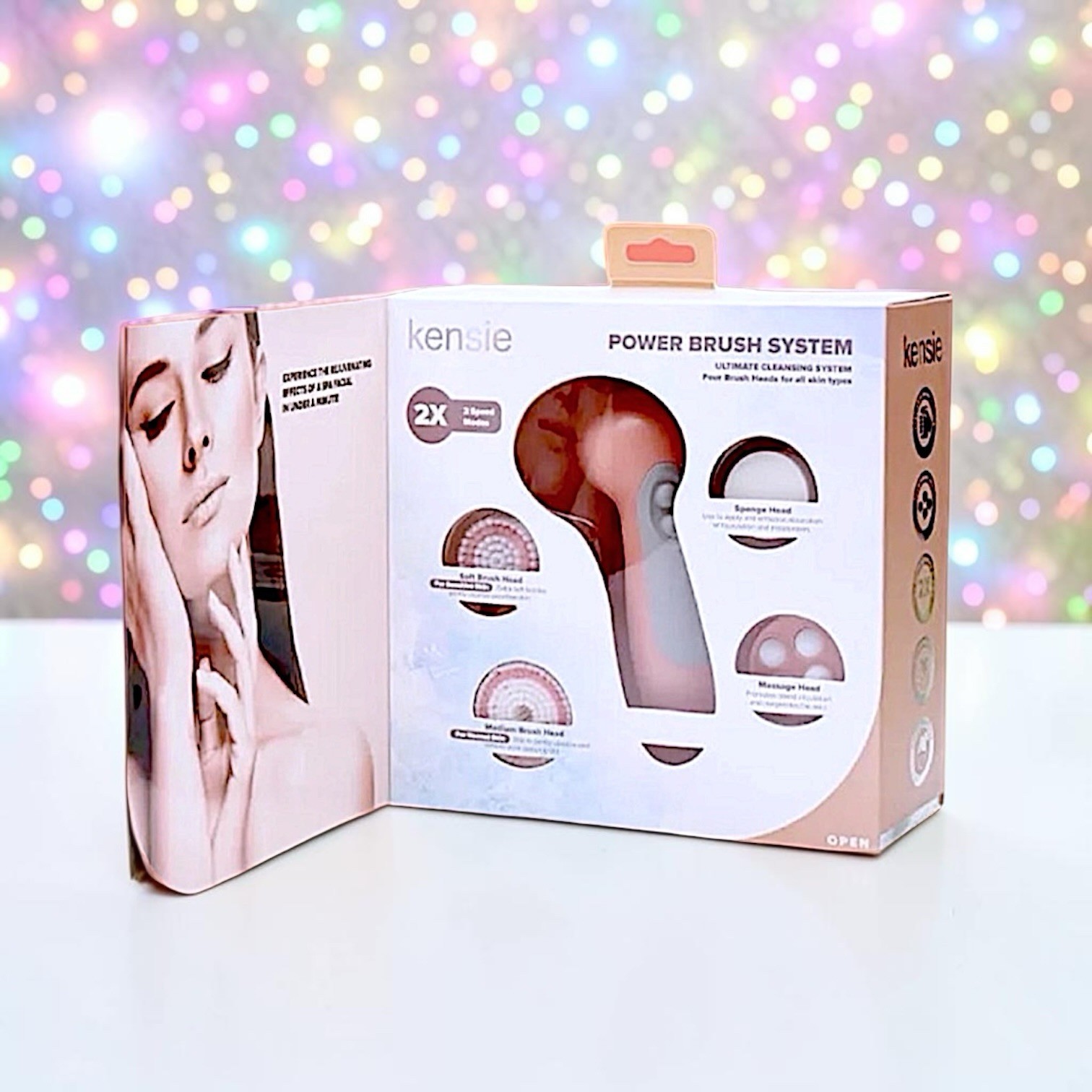 Kensie Beauty – Power Brush Set in CORAL RV $49.99 Brand New in Box