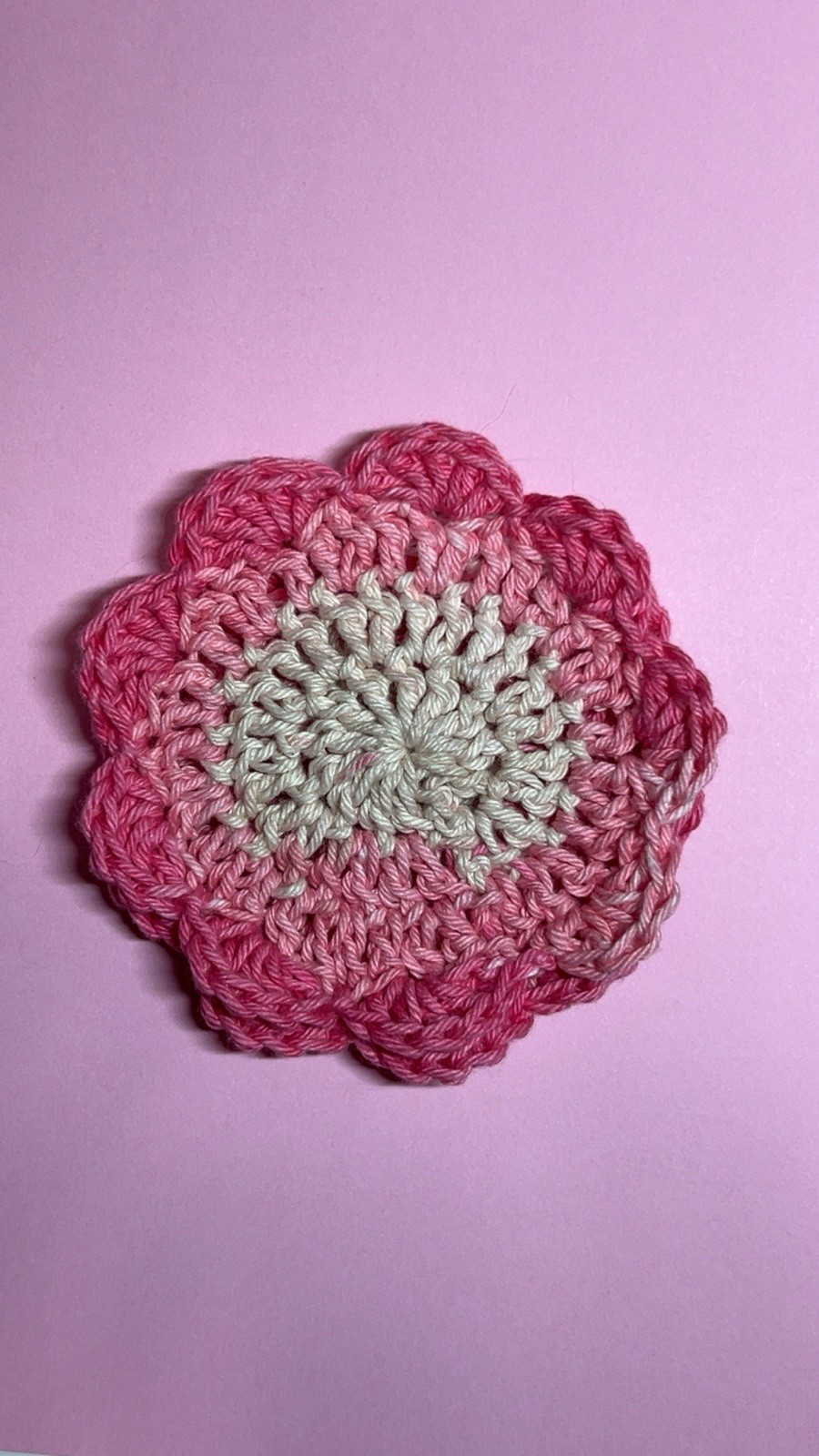 Hand Crochet Round Facial Scrubbies Cotton Yarn Tan Beige Reusable Washable