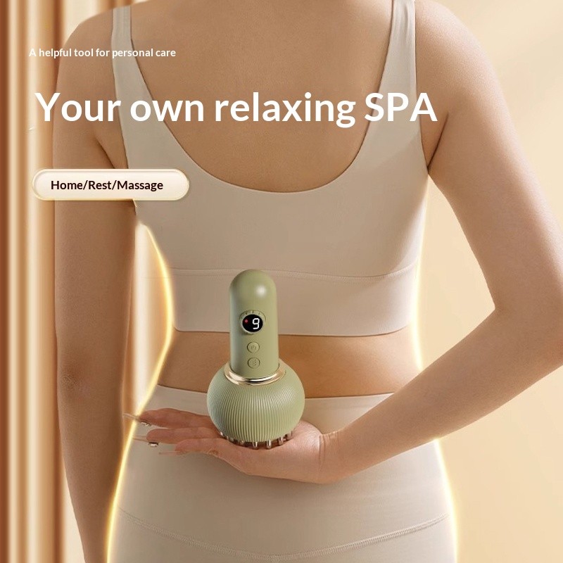 Electric Heated Gua Sha Leg Massager – Deep Tissue Muscle Relief & Circulation
