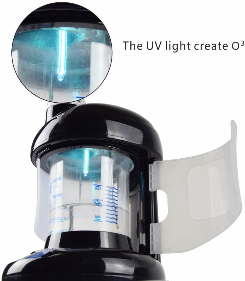 2-in-1 Ozone Hair & Facial Steamer for Home and Salon Use