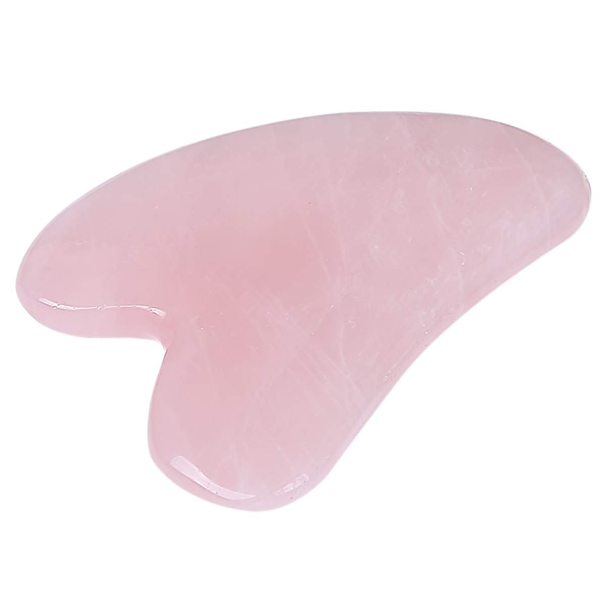 Loveliome Natural Crystal Gua Sha Facial 1 Count (Pack of 1), A-rose Quartz