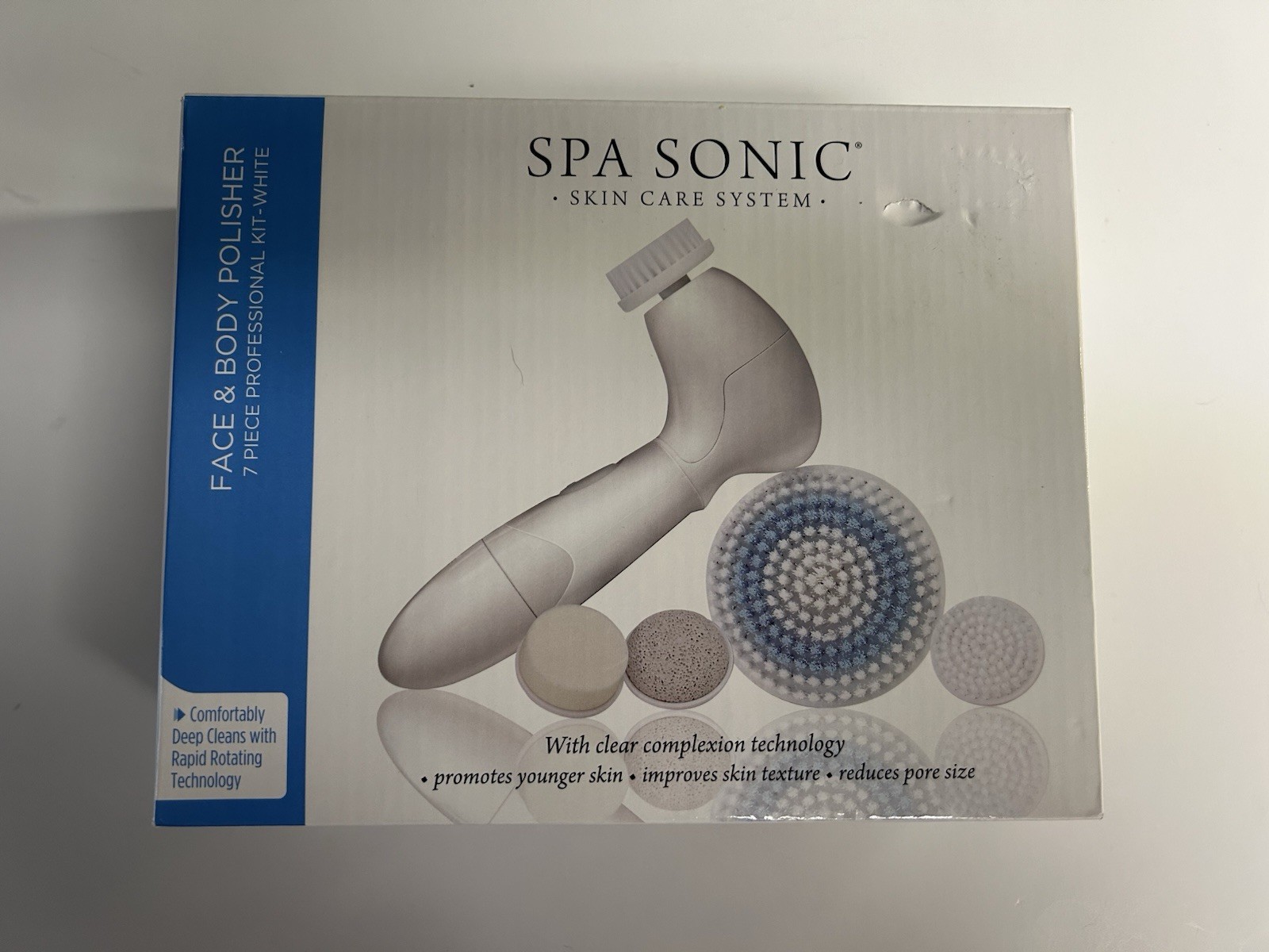 New Spa Sonic Skin Care System Face & Body Polisher Professional Kit