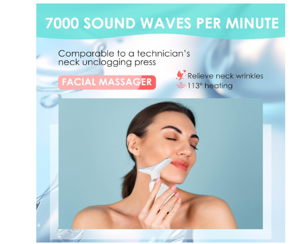 Facial Massager Face Neck Sculpting Wand 7 Color LED Therapy Beauty Tool