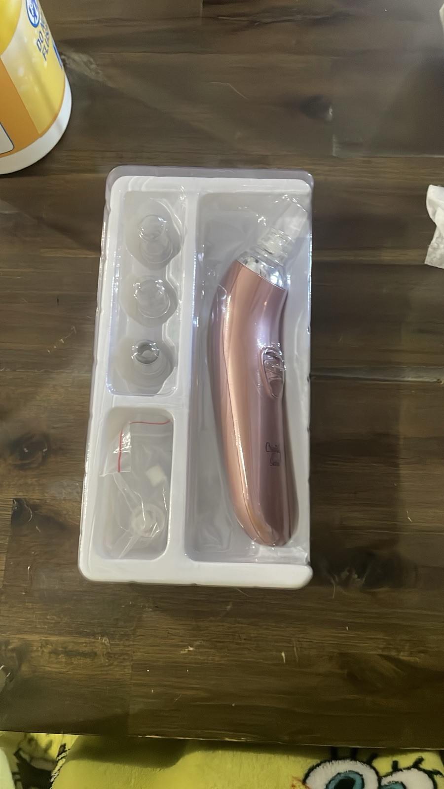Crystal Secret Pore Cleanser Suction Device Rose Gold Removable Head Attachments