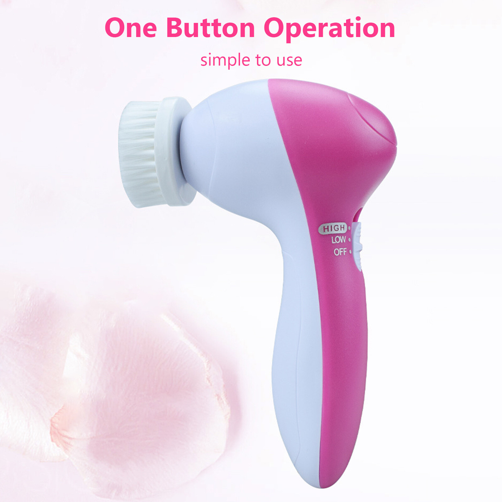 5 In 1 Electric Face Brush Cleansing Brush Face Washing Device G6N9