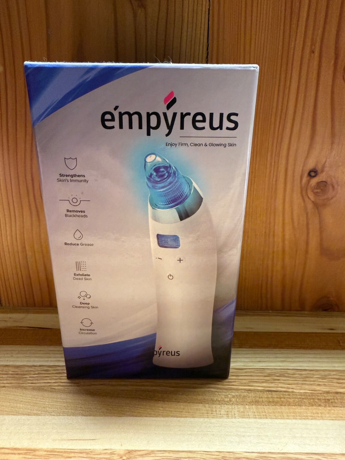 Empyreus Pore Vacuum Blackhead Remover BLUE LITE 4 Heads