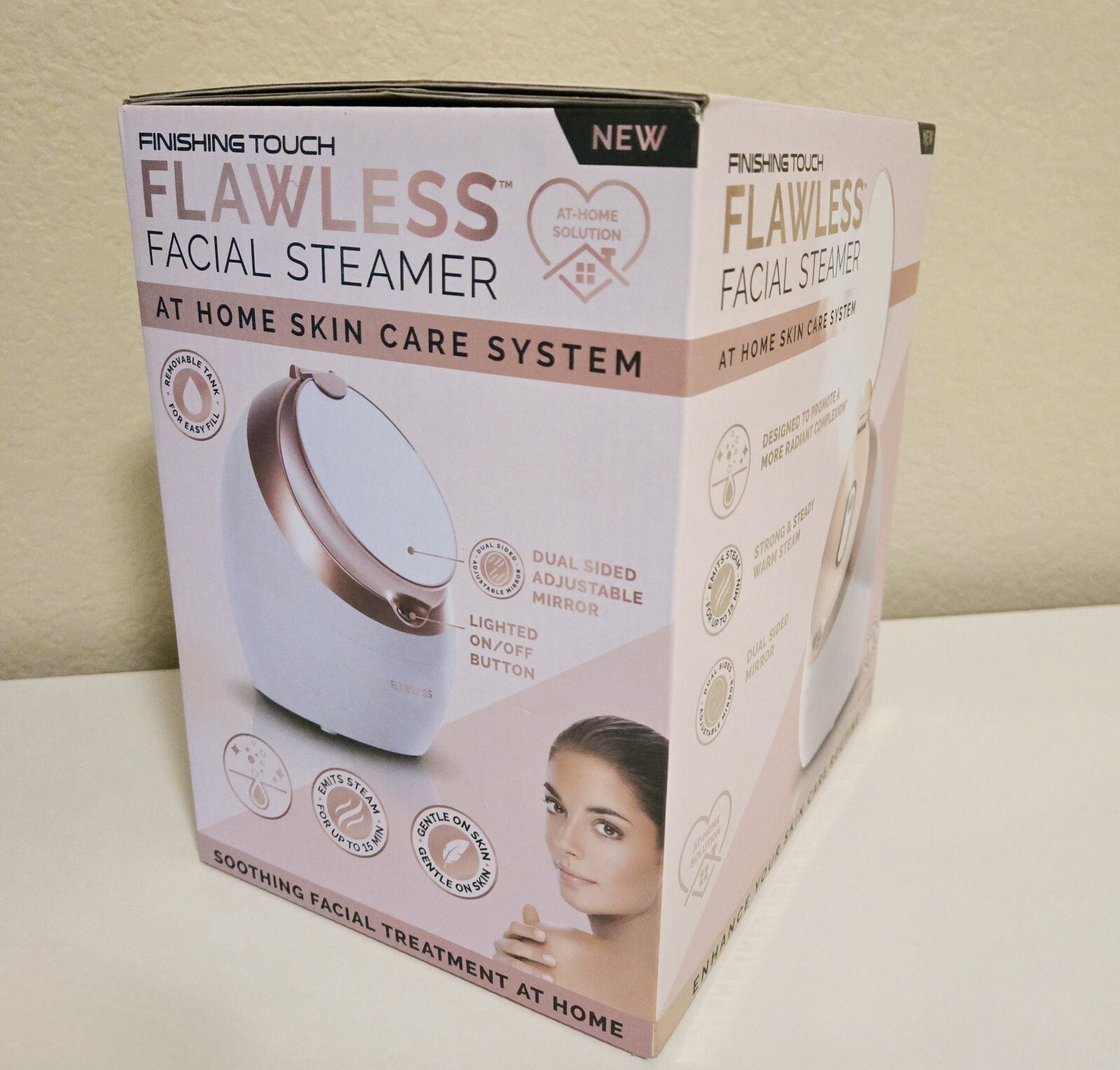 New Finishing Touch Flawless Facial Steamer At Home Skin Care System Beauty…
