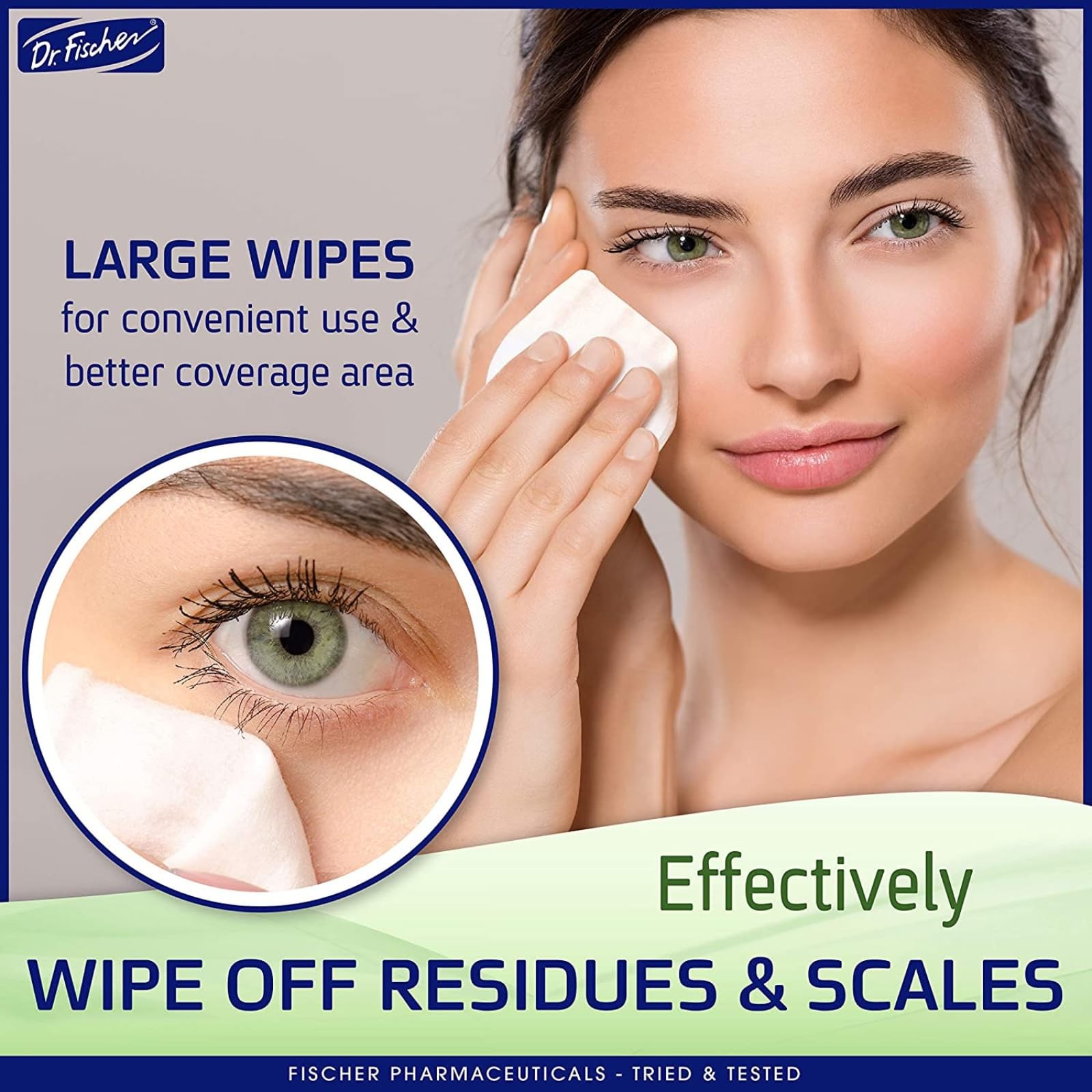 Dr. Fischer Eyelid Wipes – Purified, Non-Irritating, 30 Count (Pack of 1)