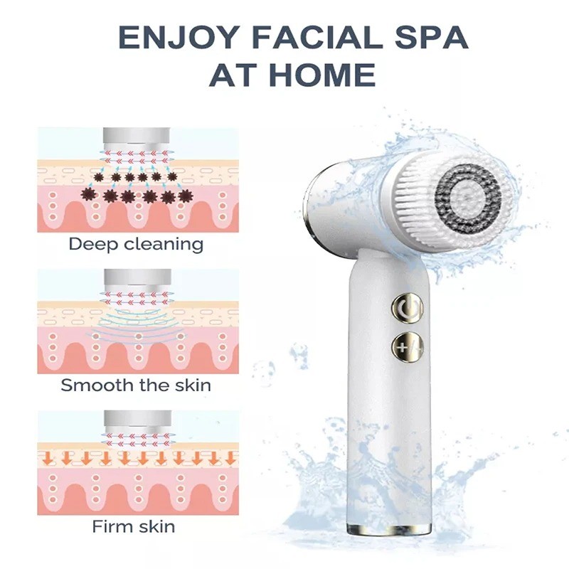 Multi-Functional Facial Cleaning Brush ABS Stainless Waterproof Pore Cleaner